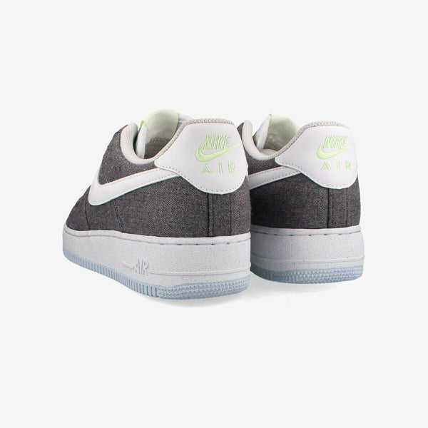 NIKE AIR FORCE 1 07 【RECYCLED CANVAS】 IRON GREY/WHITE/BARELY VOLT/CELES