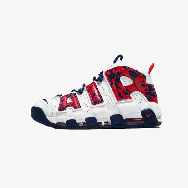 NIKE AIR MORE UPTEMPO WHITE/UNIVERSITY RED/BLUE VOID