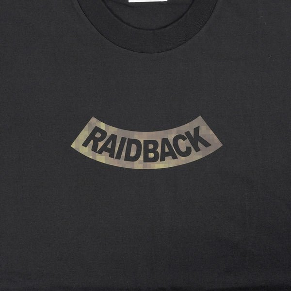 raidback fabric REFLEXION PIXEL ARCH TEE 【REFLECTOR】 BLACK