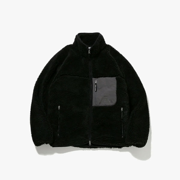 FIRST DOWN BOA FLEECE JACKET BLACK