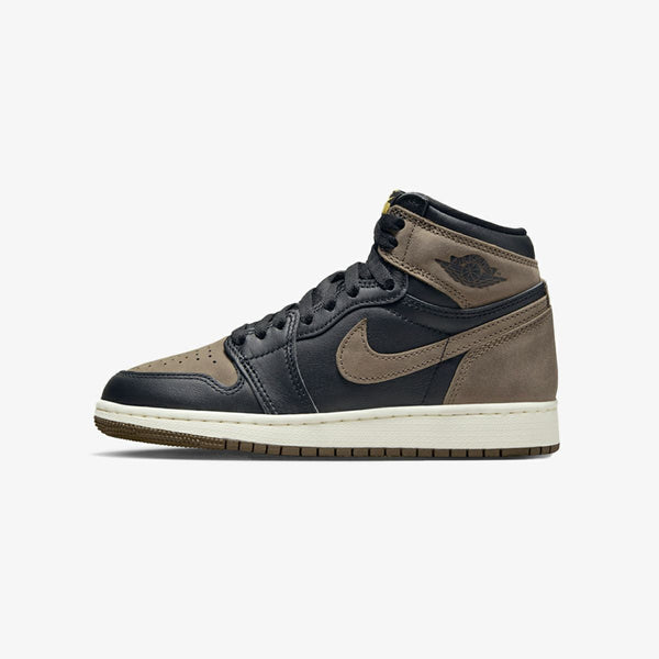 NIKE AIR JORDAN 1 RETRO HIGH OG GS 【PALOMINO】 BLACK/METALLIC  