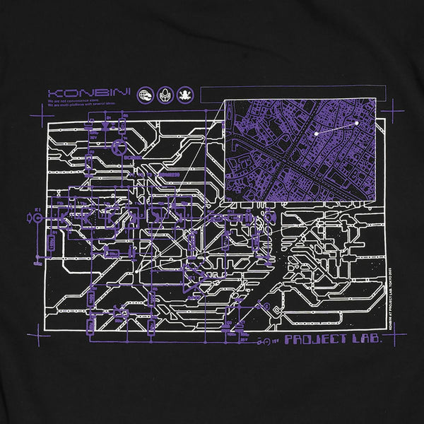 PROJECT LAB. x KONBINI x RYU GODA ORIGINAL LONG T-SHIRT BLACK