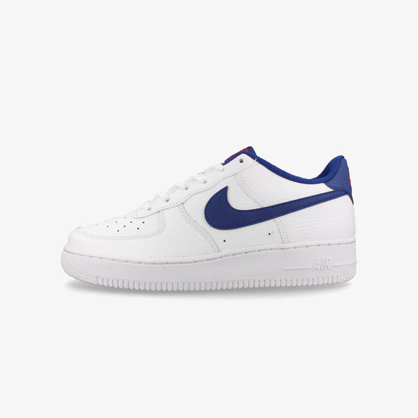 NIKE AIR FORCE 1 GS WHITE/DEEP ROYAL BLUE/UNIVERSITY RED