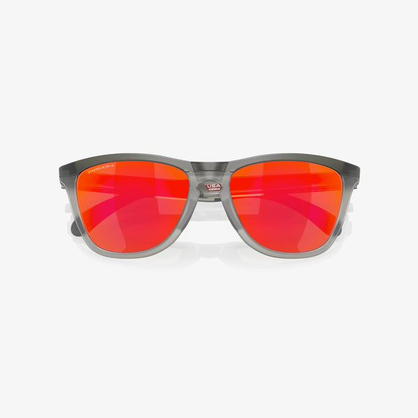 OAKLEY FROGSKINS RANGE A MATTE GREY SMOKE/GREY INK PRIZM RUBY